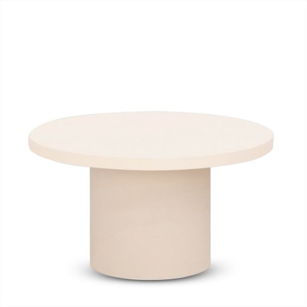 Mesa de centro microcemento blanca 60x60x45