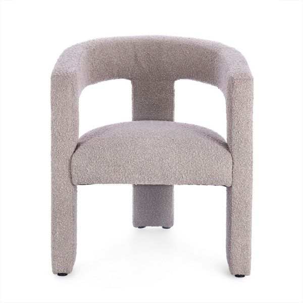 Sillón Tejido Rizado Gris Perla - Tapidecor