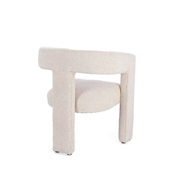 Sillón Tejido Rizado Blanco - Tapidecor