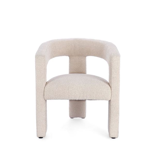Sillón Tejido Rizado Blanco - Tapidecor