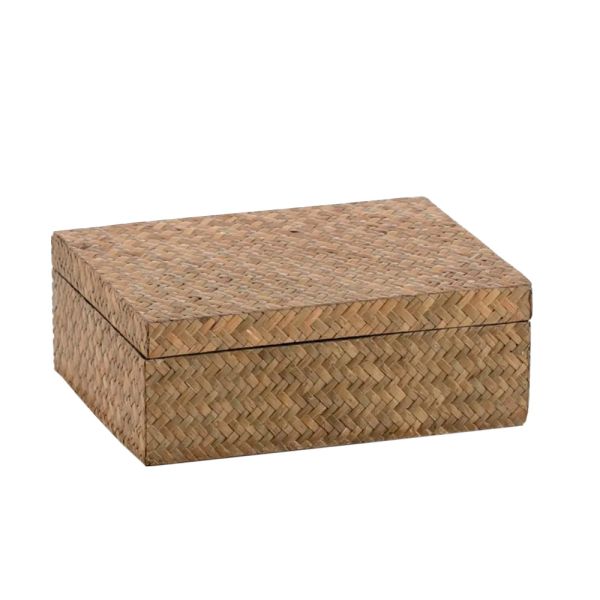 CAJA NATURAL GRANDE DM-RATAN 24X19X10CM