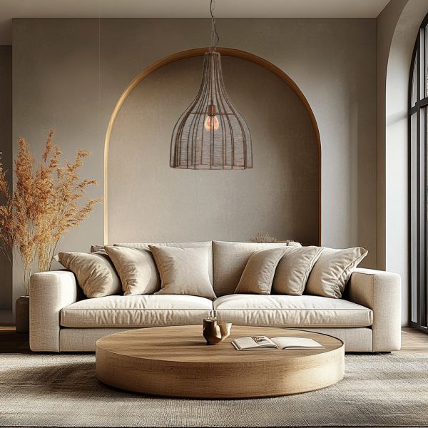 Lámpara de Techo Metálica Bronce | Tapidecor