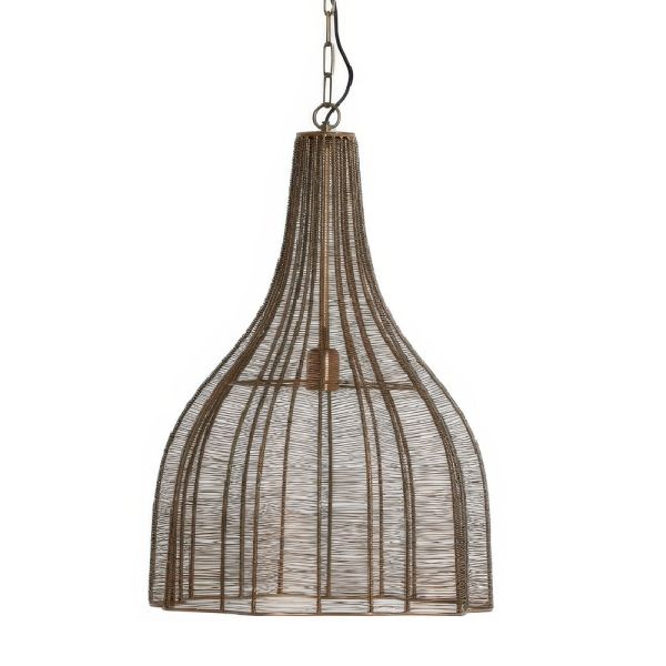 Lámpara de Techo Metálica Bronce | Tapidecor