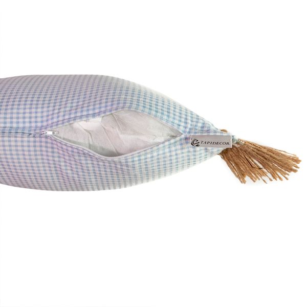 Cojín artesanal con relleno premium para cama y sofá en alta decoración elegante