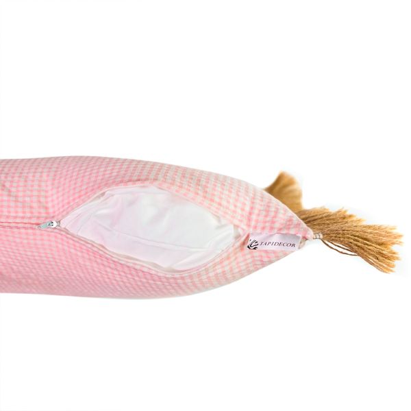 Cojín artesanal con relleno premium para cama y sofá en alta decoración elegante