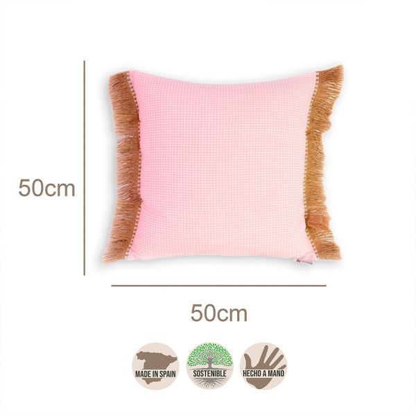 Cojín artesanal con relleno premium para cama y sofá en alta decoración elegante
