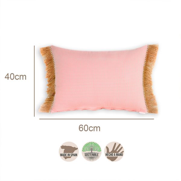 Cojín artesanal con relleno premium para cama y sofá en alta decoración elegante