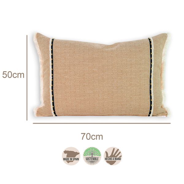 Cojín artesanal con relleno premium para cama y sofá en alta decoración elegante