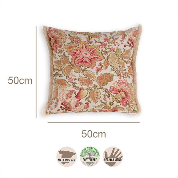 Cojín artesanal con relleno premium para cama y sofá en alta decoración elegante