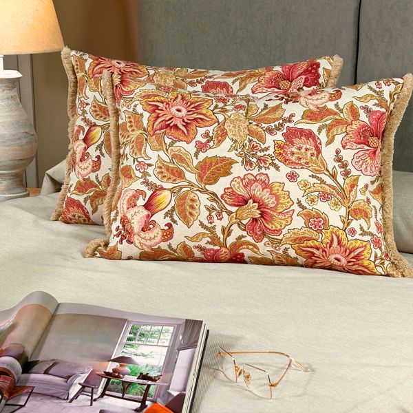 Cojín artesanal con relleno premium para cama y sofá en alta decoración elegante