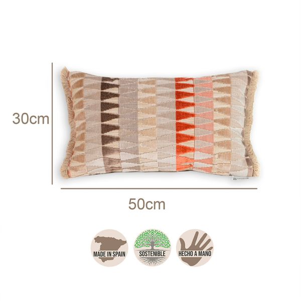 Cojín artesanal con relleno premium para cama y sofá en alta decoración elegante