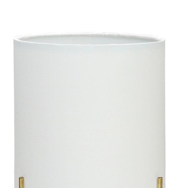 Lámpara de mesa latón dorado blanco | Tapidecor