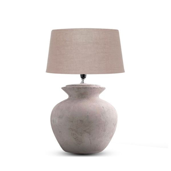 Lámpara de mesa piedra gris claro | Tapidecor