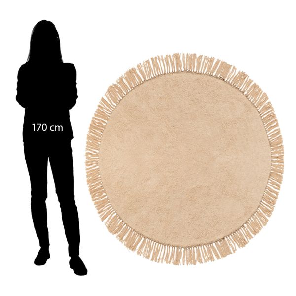 ALFOMBRA RED FLECOS BEIGE 150 X 150