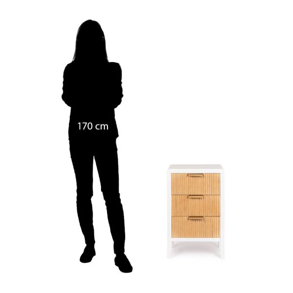 Mesita de noche de madera blanca – Frescura y elegancia - Tapidecor