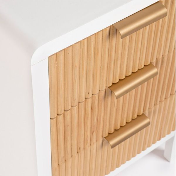 Mesita de noche de madera blanca – Frescura y elegancia - Tapidecor