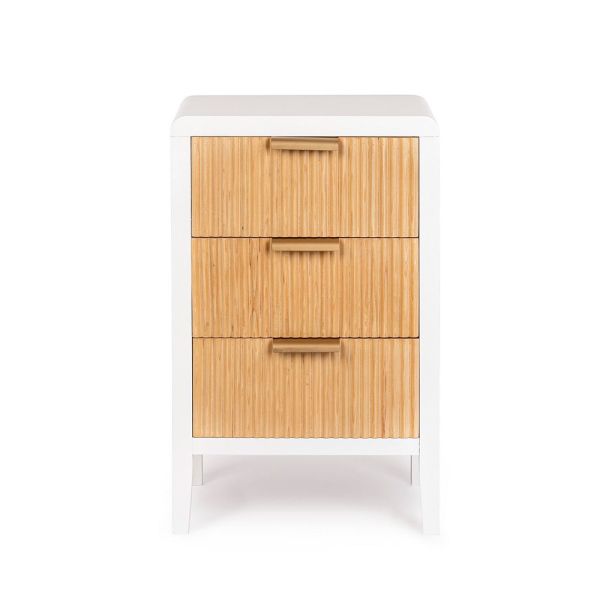 MESA AUXILIAR 3 CJ DM BLANCO Y PAULONIA CHAPADA 40X30X62