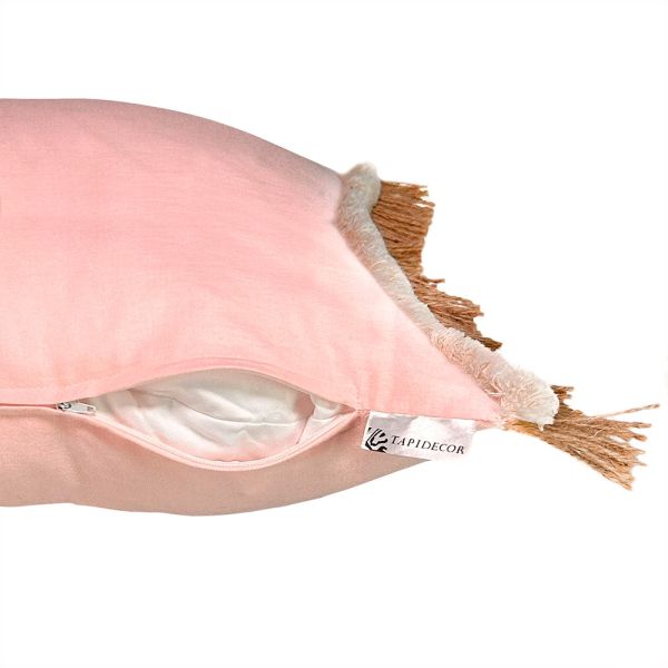 Cojín artesanal con relleno premium para cama y sofá en alta decoración elegante