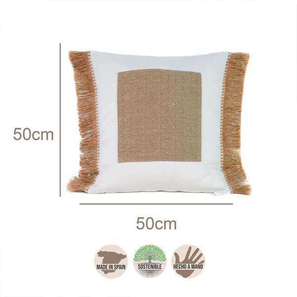 Cojín artesanal con relleno premium para cama y sofá en alta decoración elegante