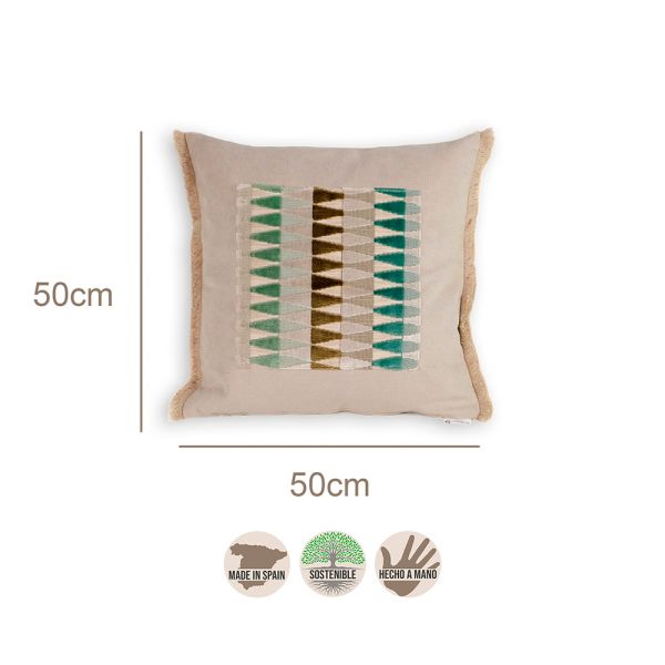 Cojín artesanal con relleno premium para cama y sofá en alta decoración elegante