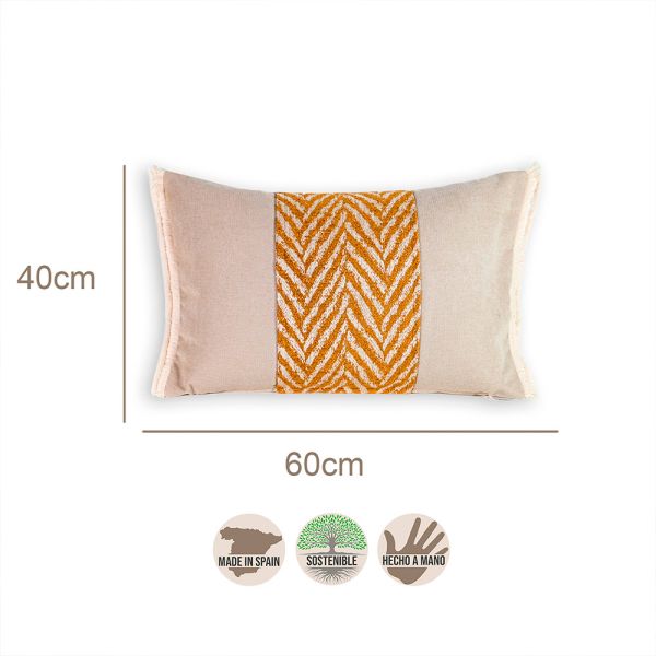 Cojín artesanal con relleno premium para cama y sofá en alta decoración elegante