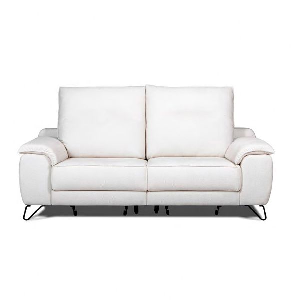 Sofá multifunción con patas negras y color blanco | Tapidecor