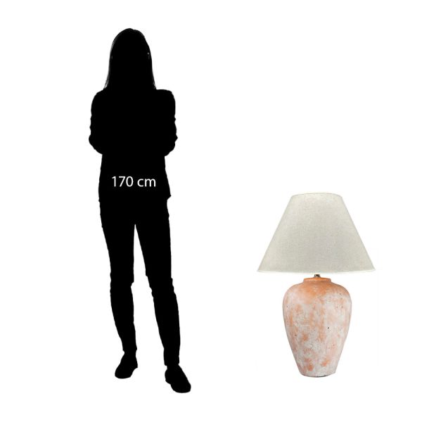 Lámpara de Mesa Terracota - Diseño Elegante y Acogedor para tu Hogar