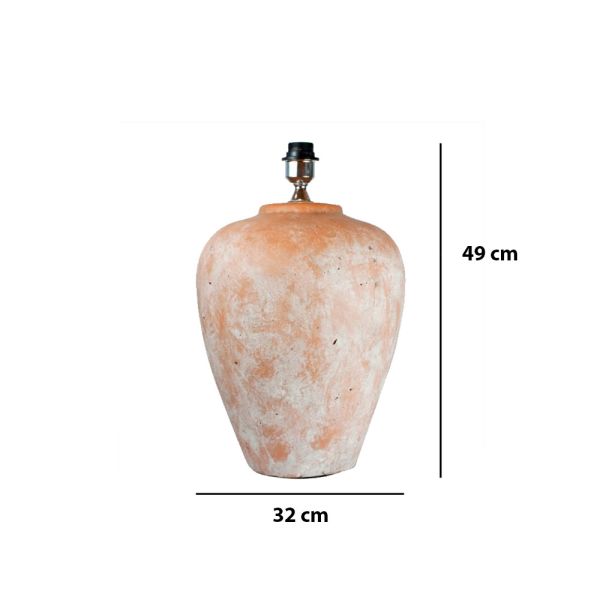 Lámpara de Mesa Terracota - Diseño Elegante y Acogedor para tu Hogar