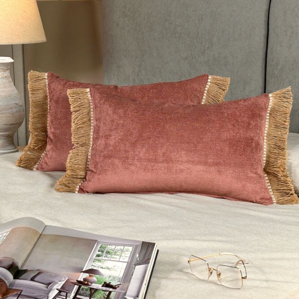 Cojín artesanal con relleno premium para cama y sofá en alta decoración elegante