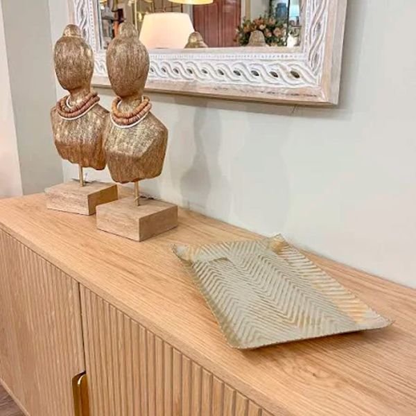 Bandeja decorativa elegante para alta decoración 