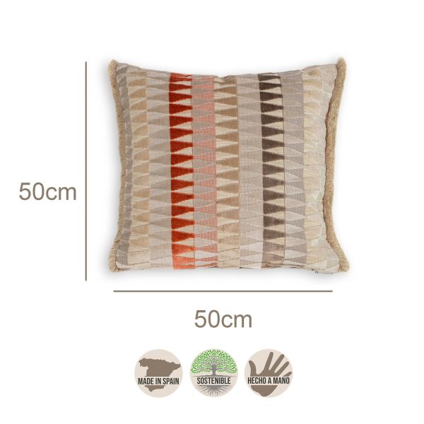 Cojín artesanal con relleno premium para cama y sofá en alta decoración elegante