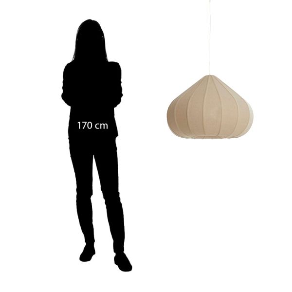 Lámpara techo lino tono natural | Tapidecor