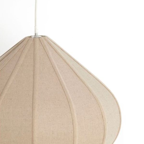 Lámpara techo lino tono natural | Tapidecor