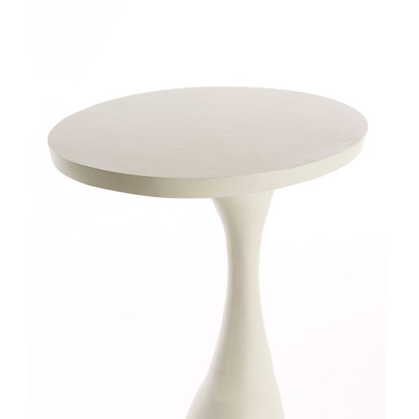 Mesa auxiliar metal blanco mate | Tapidecor