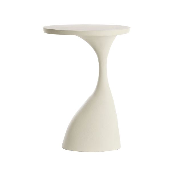 Mesa auxiliar metal blanco mate | Tapidecor