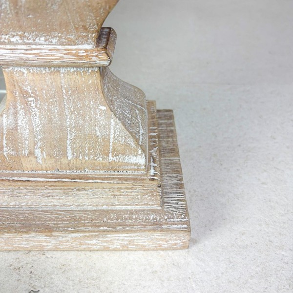 PIE LAMPARA S/MESA COPONA RECT MAD RUST NATURAL 16X13X47.5CM