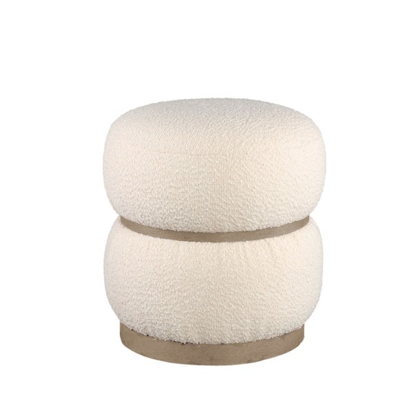 Base in legno rotonda pouff | Tapidecor