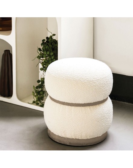 Base in legno rotonda pouff | Tapidecor 2