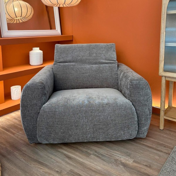 Sillón 1 plaza tapizado motorizado 115X128X93