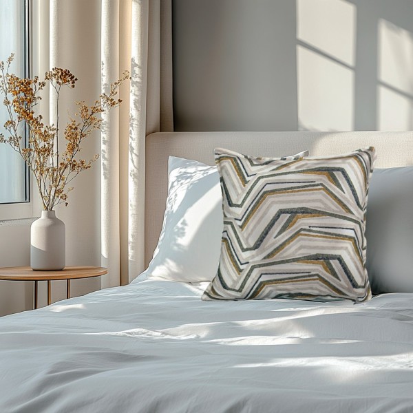 Cojín artesanal con relleno premium para cama y sofá en alta decoración elegante