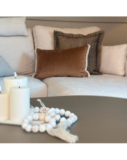 Coussin brun, Candy Dyped Flaeco Spum. 60x40 remplissage de prime inclus 2