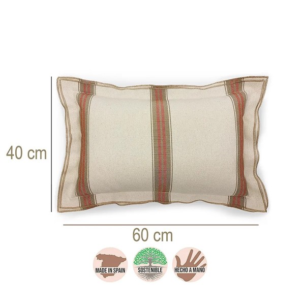 Cojín artesanal con relleno premium para cama y sofá en alta decoración elegante