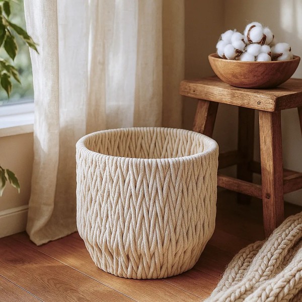 Cesta decorativa elegante y multifuncional