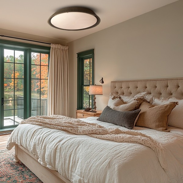 Plafón de techo cuerda verde oliva | Tapidecor