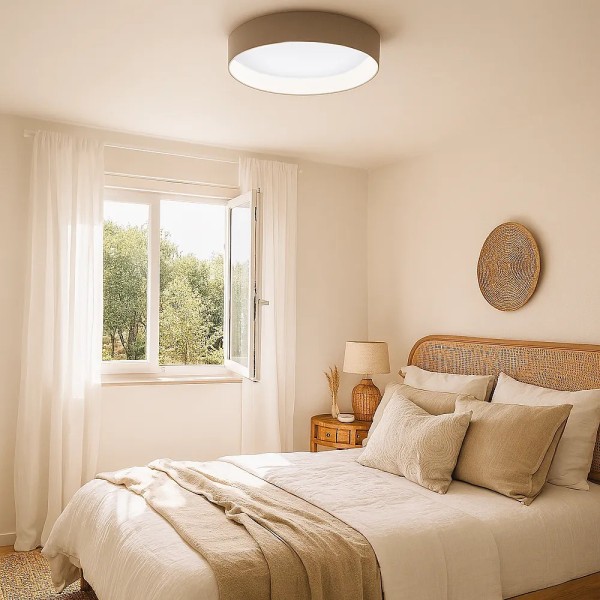 PLAFON PALOMARO LED MARRON DIAM:50 ALT:11 CM