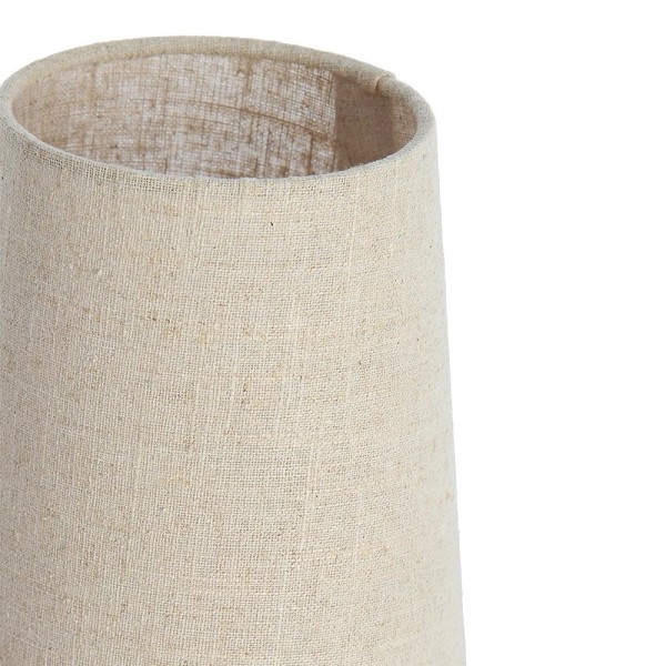Lámpara de mesa lino natural con base negra 53x19 | Tapidecor