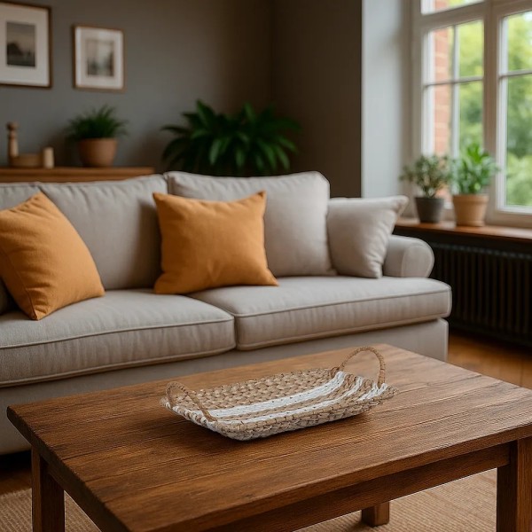 Bandeja decorativa elegante para alta decoración 