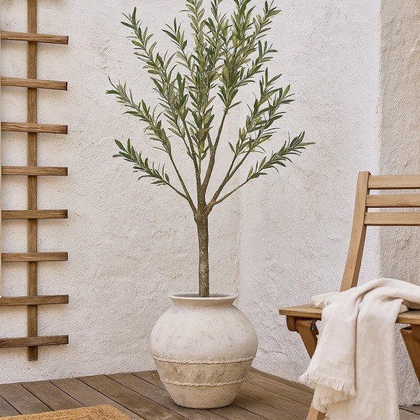 Macetero decorativo para interior y exterior en alta decoración elegante