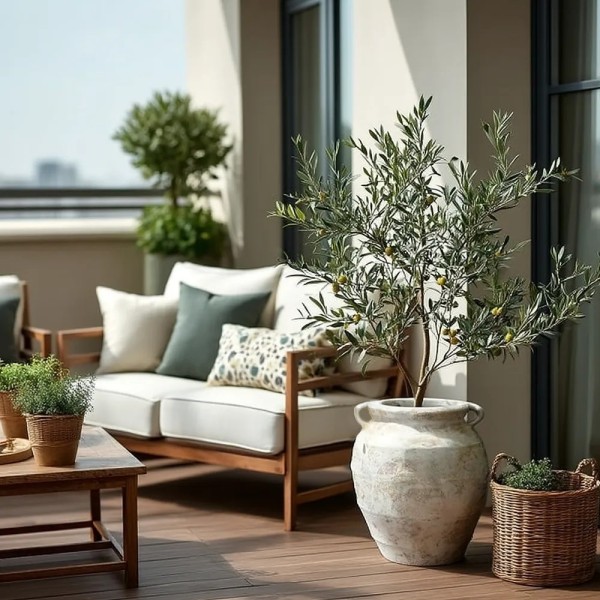 Macetero decorativo para interior y exterior en alta decoración elegante