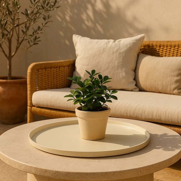 Bandeja decorativa elegante para alta decoración 